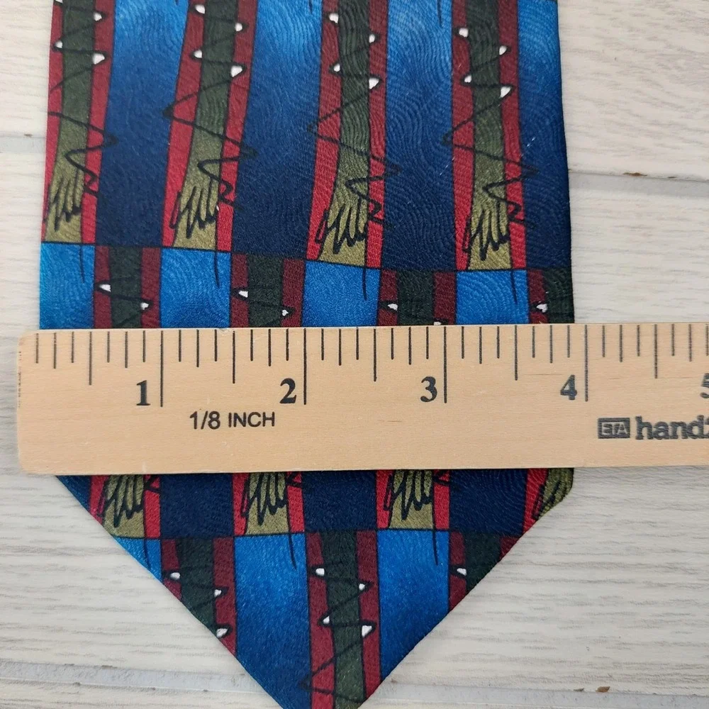 J. Garcia Silk Necktie Set Mens OS Blue Paris in the Rain Butterfly Study II 2pk